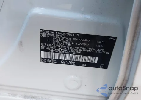 2017 Toyota Rav4 Le из США, поврежденный, VIN JTMBFREV4HJ111964